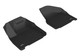 2020-2021 Chrysler Voyager Floor Mats Liners Front Row Kagu Black Except 7 seats w/ bench 2nd row