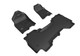2019-2022 Dodge Ram 1500 Quad Cab Floor Mats Liners Front and Rear Row Kagu Black w/ bucket front row