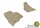 2011-2012 Ford F-350 Super Cab/ Supercrew Floor Mats Liners Front Row Classic Tan