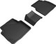 2020-2021 Ford Escape Floor Mats Liners Rear Row Kagu Black