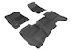 2015-2019 GMC Sierra 2500 Double Cab Floor Mats Liners Front and Rear Row Kagu Black