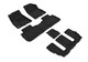 2017-2022 GMC Acadia Floor Mats Liners Front and Rear Row Elegant Black w/ bucket 2nd row
