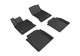 2017-2022 Genesis G90 RWD Floor Mats Liners Front and Rear Row Kagu Black