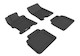 2008-2012 Honda Accord Sedan Floor Mats Liners Front and Rear Row Kagu Black