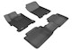 2013-2017 Honda Accord Sedan Floor Mats Liners Front and Rear Row Kagu Black