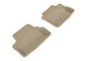 2008-2012 Honda Accord Coupe Floor Mats Liners Rear Row Kagu Tan