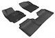 2011-2013 Hyundai Elantra Sedan Floor Mats Liners Front and Rear Row Kagu Black