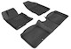 2012-2017 Hyundai Azera Floor Mats Liners Front and Rear Row Kagu Black