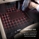 2021-2022 Hyundai Elantra Hybrid Floor Mats Liners Front Row Kagu Black