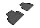 2014-2017 Infiniti QX70 Floor Mats Liners Rear Row Kagu Black