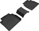 2019-2022 Lexus ES350 Floor Mats Liners Rear Row Kagu Black