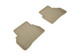 2015-2021 Mercedes-Benz C-Class Sedan W205 Floor Mats Liners Rear Row Kagu Tan