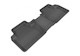 2007-2020 Mitsubishi Outlander Floor Mats Liners Rear Row Kagu Black