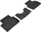 2019-2022 Mazda 3 Floor Mats Liners Rear Row Kagu Black
