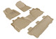 2008-2011 Toyota Sequoia Floor Mats Liners Front and Rear Row Kagu Tan w/ bench 2nd row