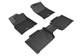 2018-2022 Toyota Tacoma Access Cab Floor Mats Liners Front and Rear Row Kagu Black w/ 2nd row