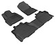 2012-2022 Toyota Sequoia Floor Mats Liners Front and Rear Row Kagu Black w/ bench 2nd row, w/o 3rd row