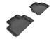 2004-2012 Volvo S40 Floor Mats Liners Rear Row Kagu Black