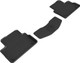 2019-2022 Volvo S60 Floor Mats Liners Rear Row Kagu Black