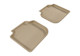 2012-2019 Volkswagen Passat Floor Mats Liners Rear Row Kagu Tan