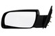 1988-2002 GMC K2500 Side View Door Mirror , Manual Remote , Non-Heated , Gloss - Driver Left Side