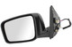 2008-2015 Nissan Rogue Side View Door Mirror , Power Glass , Heated , Paintable - Driver Left Side