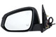 2014-2018 Toyota Highlander Side View Door Mirror , Power Glass , Heated , Paintable , Turn Signal - Driver Left Side