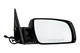 1992-2000 GMC Yukon Side View Door Mirror , Power Glass , Non-Heated , Gloss - Passenger Right Side