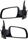 2000-2005 GMC Safari Side View Door Mirror , Power Glass , Non-Heated , Gloss - Driver and Passenger Side