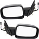 2006-2011 Chevrolet HHR Side View Door Mirror , Power Glass , Non-Heated , Chrome , Satin - Driver and Passenger Side