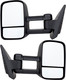 2007-2014 GMC Sierra 1500 Towing Door Mirror , Non-Powered , Non-Heated , Textured , Non-Folding - Driver and Passenger Side