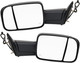 2010-2012 Dodge Ram 3500 Side View Door Mirror , Power Glass , Heated , Textured , Turn Signal , Puddle Light - Driver and Passenger Side