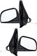 1995-2001 Mercury Mountaineer Side View Door Mirror , Power Glass , Non-Heated , Textured - Driver and Passenger Side