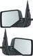 2006-2010 Ford Explorer Side View Door Mirror , Power Glass , Non-Heated , Paintable , Puddle Light - Driver and Passenger Side