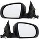 2014-2018 Jeep Cherokee Side View Door Mirror , Power Glass , Heated , Paintable , Turn Signal , Memory - Driver and Passenger Side
