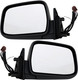 1998-2004 Nissan Frontier Side View Door Mirror , Power Glass , Non-Heated , Textured - Driver and Passenger Side