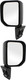 2007-2014 Toyota FJ Cruiser Side View Door Mirror , Non-Powered , Non-Heated , Paintable - Driver and Passenger Side