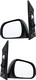 2011-2012 Toyota Sienna Side View Door Mirror , Power Glass , Heated , Textured - Driver and Passenger Side