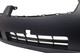 For 2007-2009 Nissan Sentra Front Bumper Cover Primed, Without Fog Light Holes