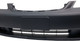 For 2001-2003 Honda Civic Sedan/Coupe Front Bumper Cover Primed