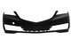 For 2015-2017 Acura TLX Front Bumper Cover Primed Without Parking Aid Sensor Hole