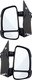 For 2014-2021 RAM Promaster 1500 2500 3500 Manual Signal Textured Black, Temp Sensor Side Door Mirror Pair