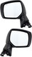 For 2014-2018 Subaru Forester Impreza Power Heated Textured Black Side Door Mirror Pair