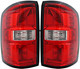 For 2014-2015 GMC Sierra 1500 Driver Left and Passenger Right Side Tail Light