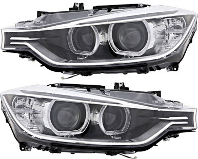 2012-2015 BMW 3 Series Headlights Driver Left and Passenger Right Side ...