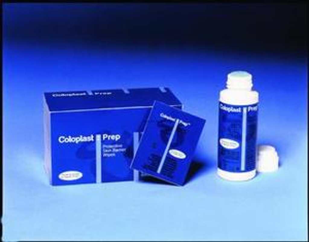 Barrera protectora para la piel premedicada Coloplast 54 en una caja