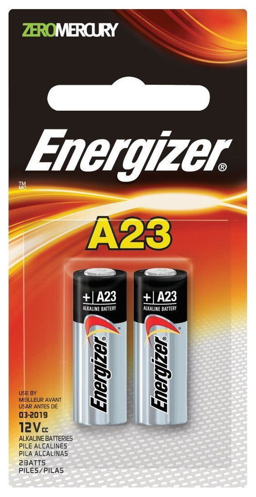 Energizer a23 batteri, 12 volt - 2 stk
