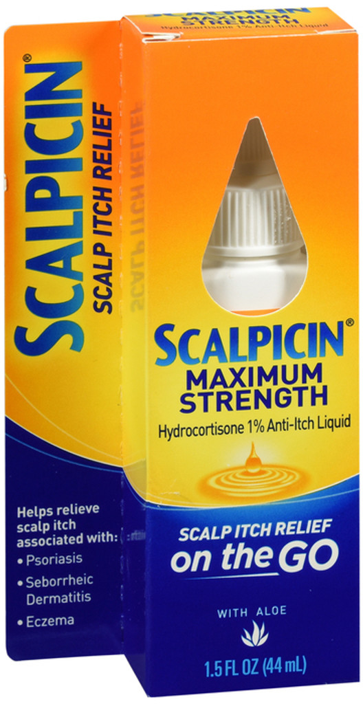 Scalpicin, force maximale, soulagement des démangeaisons du cuir chevelu, 1,5 oz