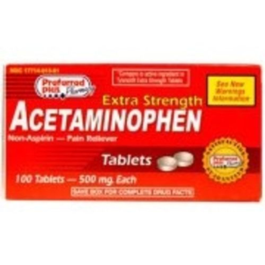 Acetaminophen 500 mg USP-Tablette 100 ct