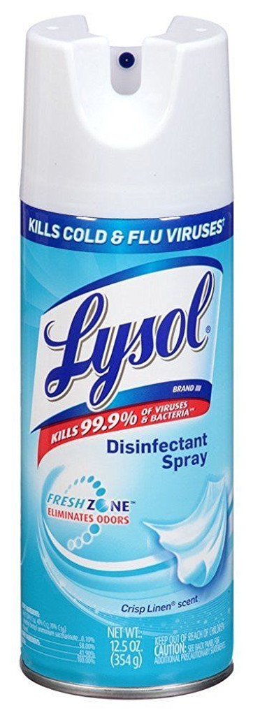 Lysol Disinfectant Spray, Crisp Linen, 12.50 Ounce